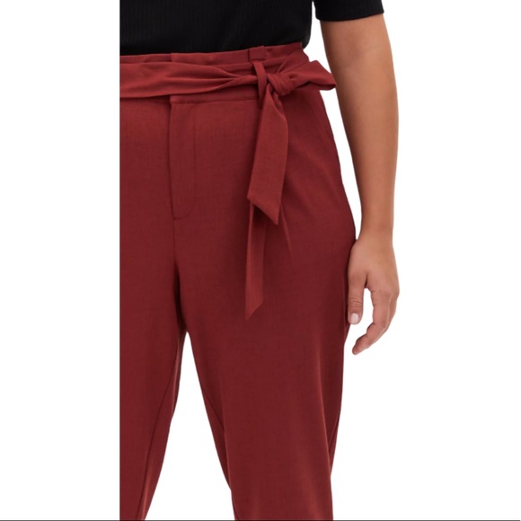 Torrid Brown self tie tapered pant NWT - Picture 3 of 13